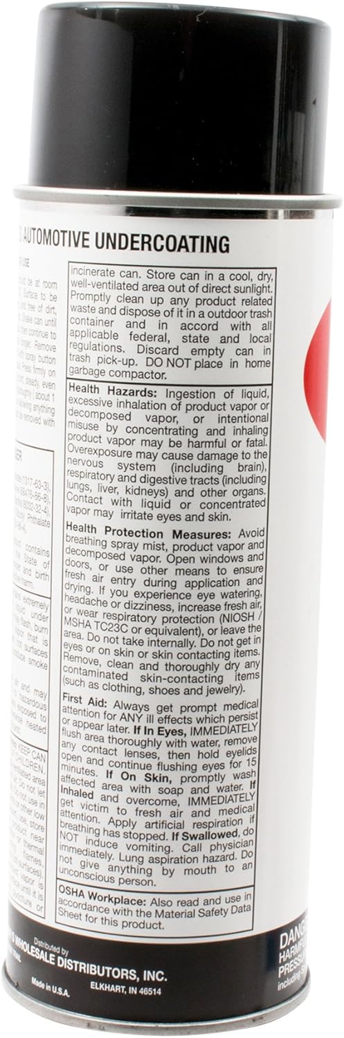 RecPro Trailer Fender Rubberized Undercoating Spray | Prevent Rust | Buildable & Paintable | Automotive | Black (2 Pack)
