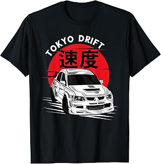JDM Tokyo Japan Drift Race Car Tuning Retro Vintage Graphic T-Shirt