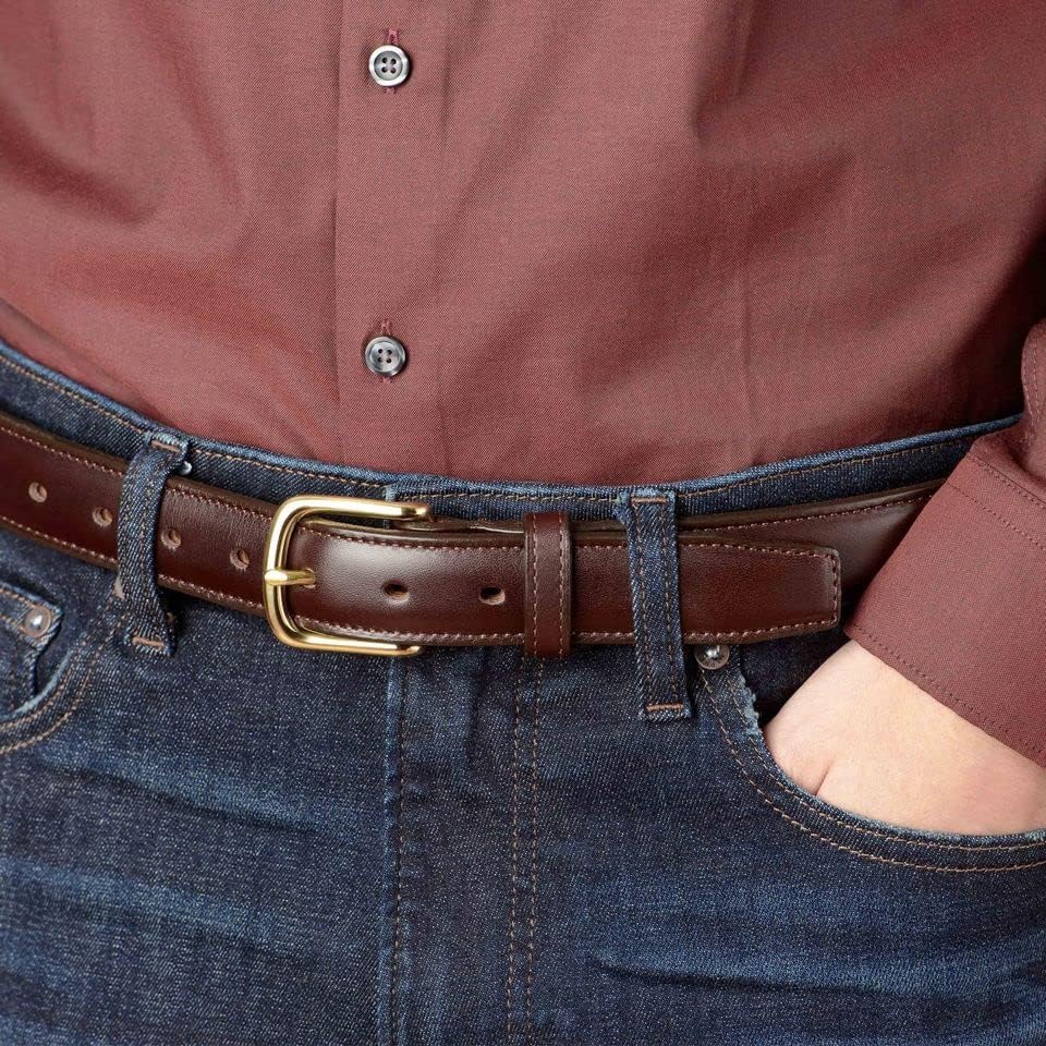 Bullhide Belts Mens Leather Belt for Casual Dress, 1.25" Wide - Image 4