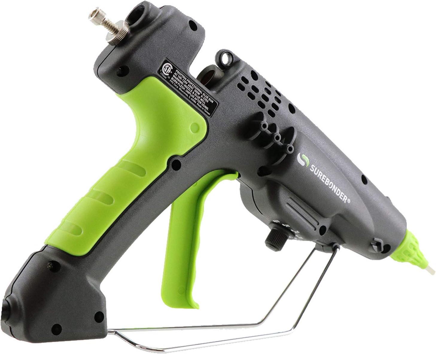 Surebonder 300 Watt Heavy Duty Hot Glue Gun, Adjusts 220F to 440F, Adjust Size of Glue Beads - Uses Full Size 7/16" Sticks, 3 Nozzle Tips Incl. (PRO9700A) : Tools & Home Improvement