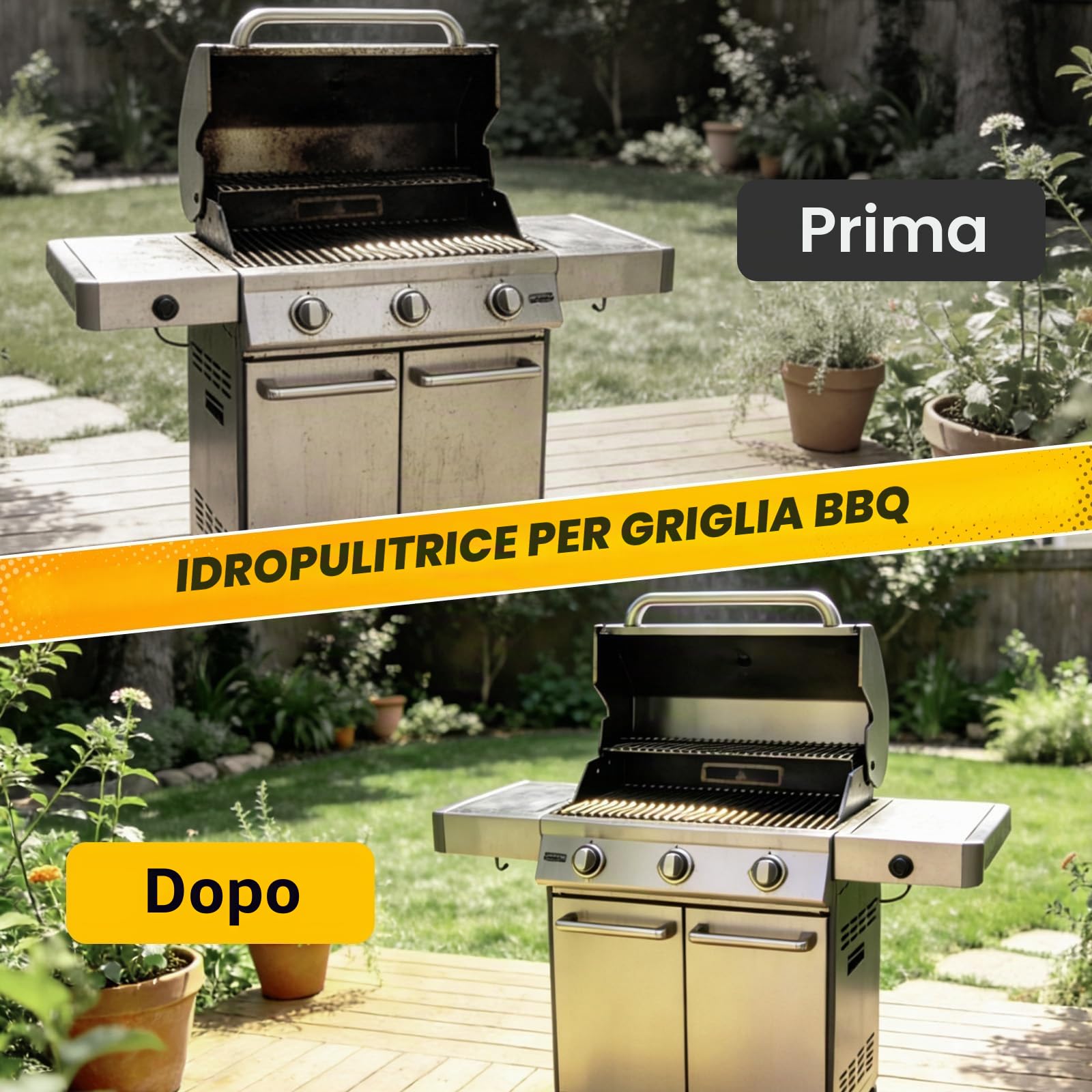 Idropulitrice ad alta Pressione, Pressione di lavoro 80 bar, portata 300 l/h, Idropulitrice portatile con ugello regolabile, per auto, recinzioni, terrazze, incl. tubo da 10 m