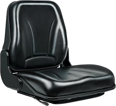 Universal Forklift Seat, Fold Down Tractor seat with Micro Switch for Tractor, Caterpillar Excavator Skid Loader Backhoe Dozer Telehandler