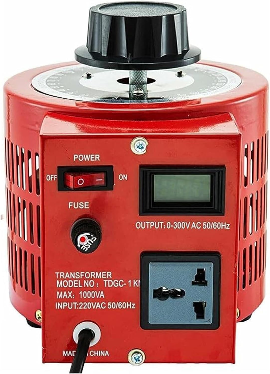 VILA SMO Variable Transformer, Single Phase Voltage Regulator With Digital Display, 500va-3000va Built-in Copper Coil, For Withstand Voltage Testing, Machine Speed Regulation & Power Supply 500VA