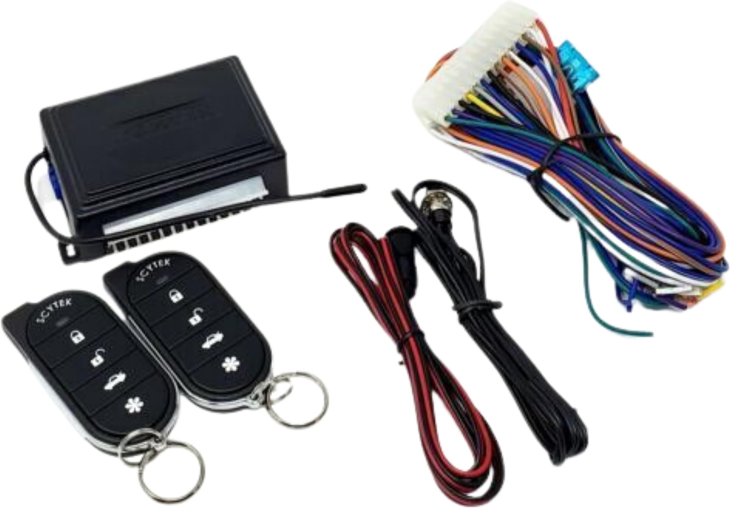 Scytek A15 Keyless Entry Car Alarm Security System, 2 Key Fob Remote Controls