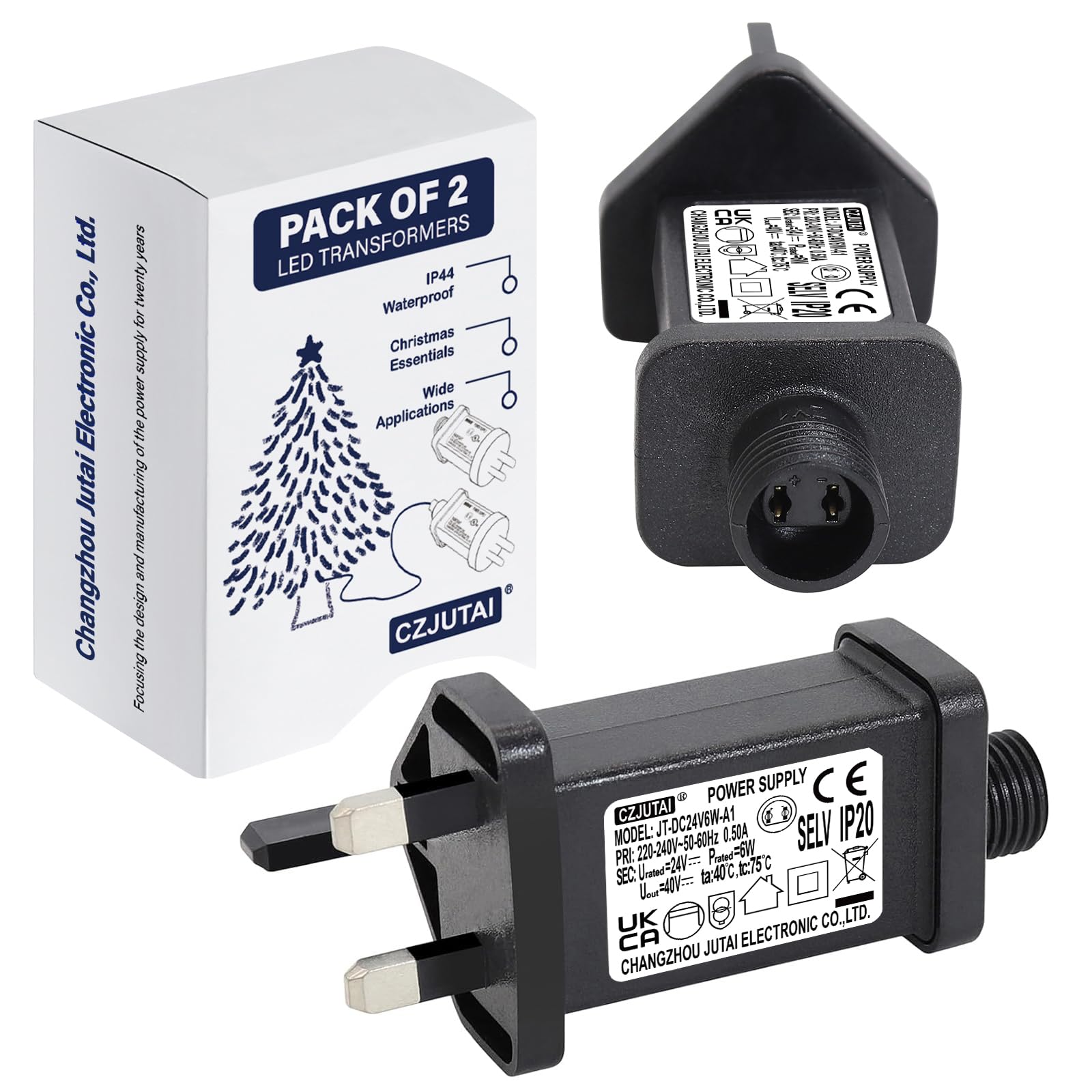 LED Trafo IP44 Netzteil - Für Weihnachtsbeleuchtung Mit EU-Stecker