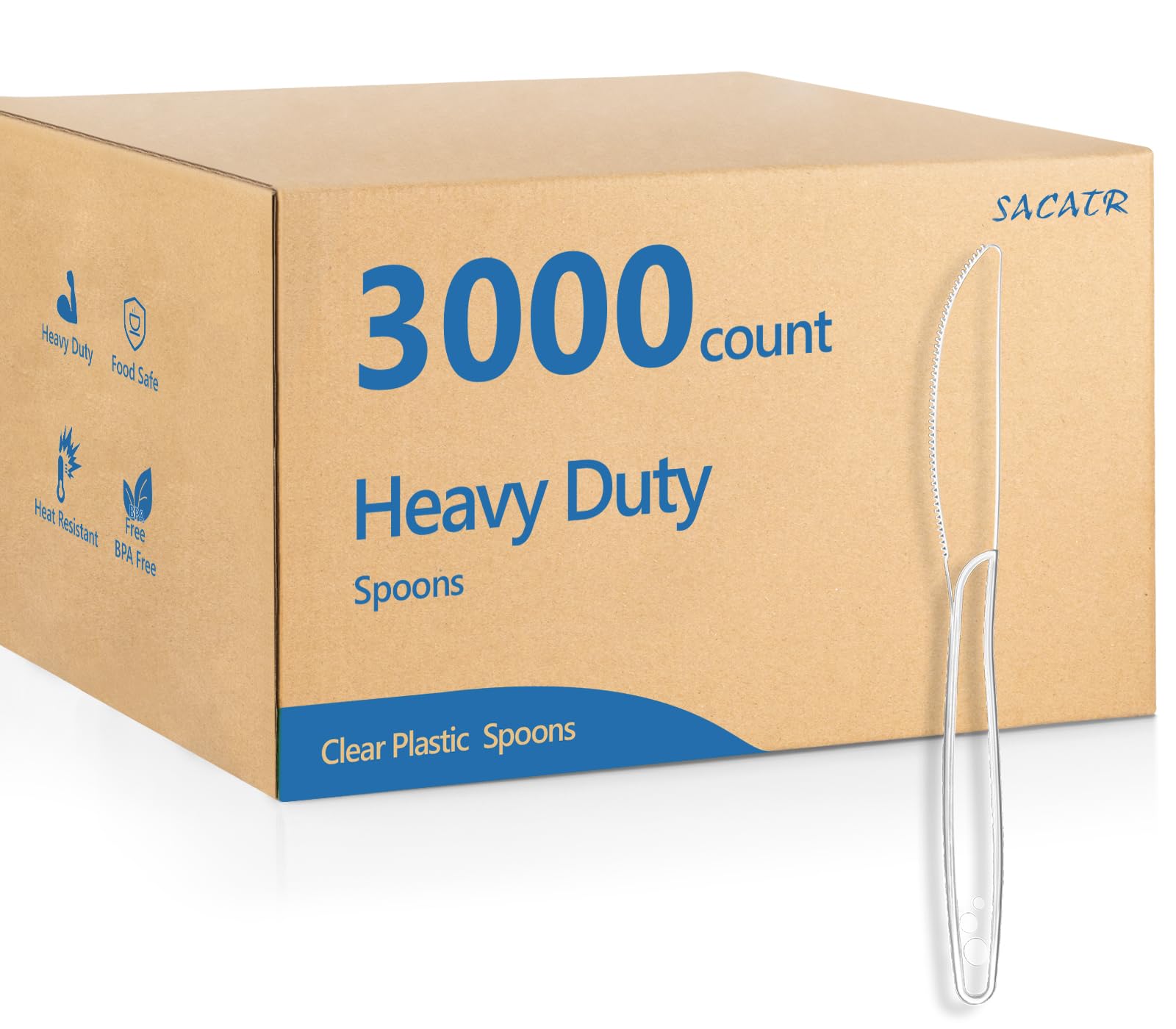 Heavy Duty Plastic Knives - 1000 Pack -13