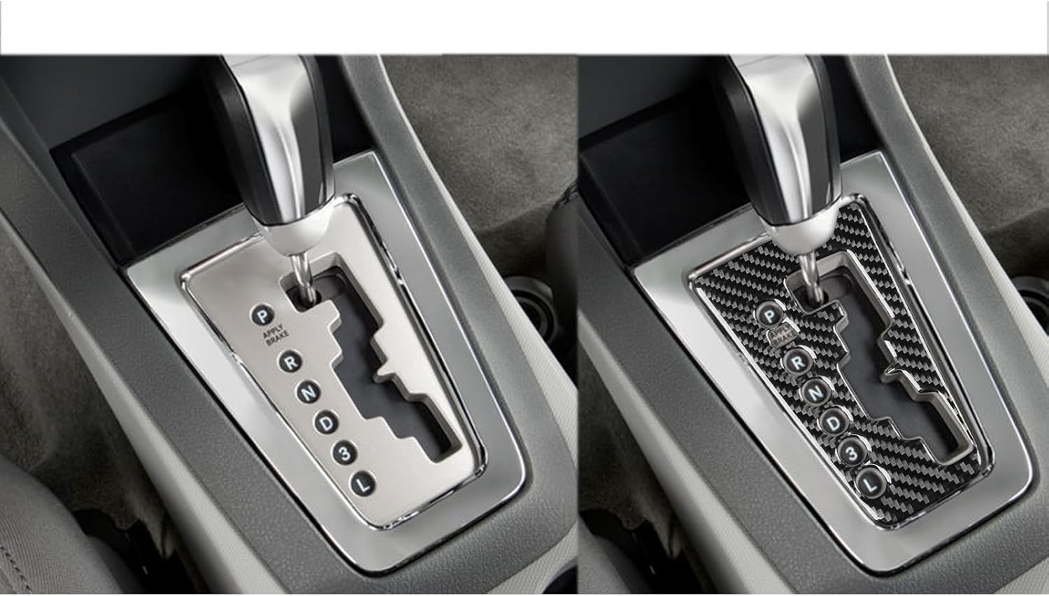 Car Automatic Gear Shifter Type-B Decals Carbon Fiber Accessories Protections Stickers Compatible with Dodge Avenger 2008 2009 2010
