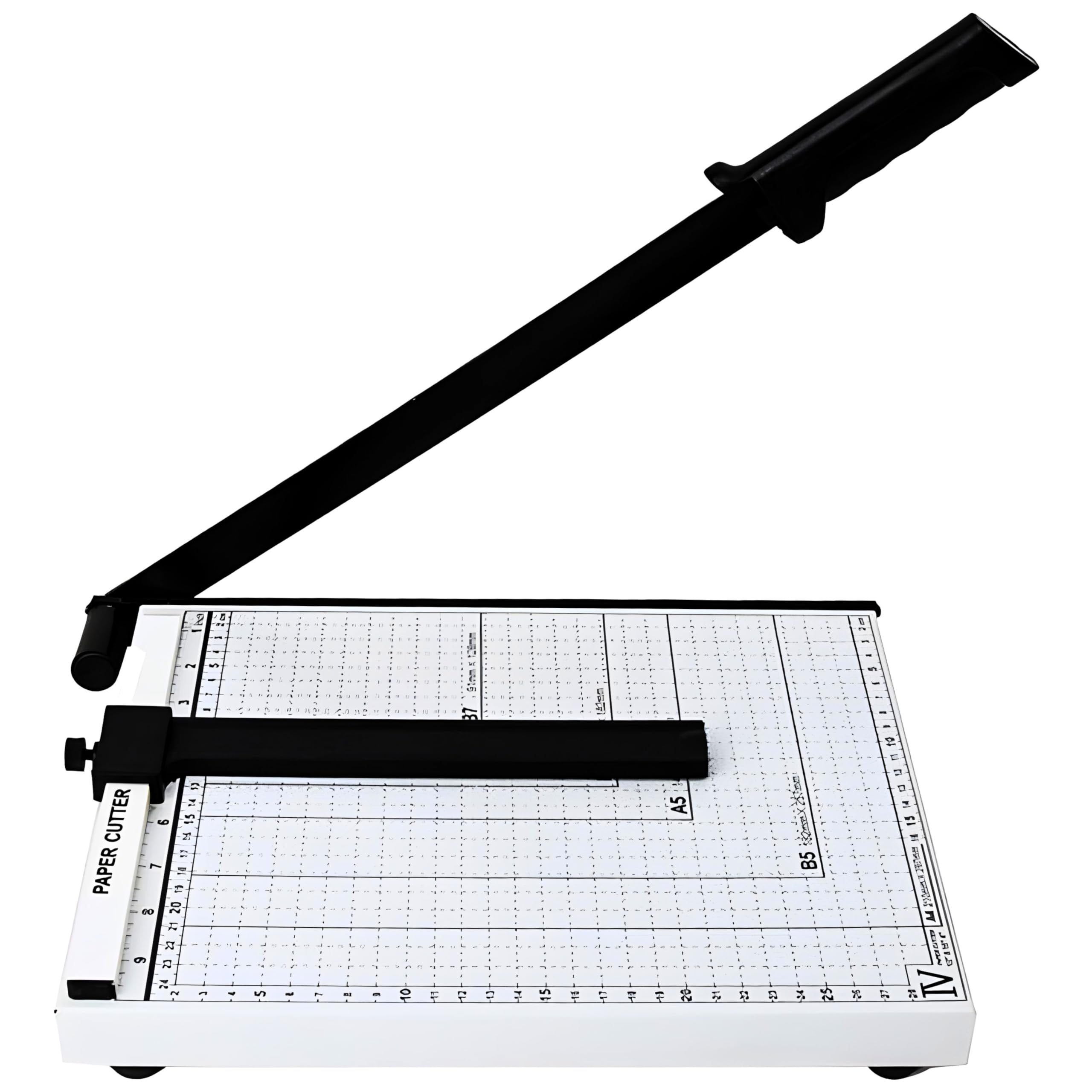 ECVV Showay A4 Size Paper Trimmer/Cutter Guillotine, Heavy Duty White Photo Paper Cutter Machine, 12 Inch Cut Length,10 Sheets Capacity, OS-4818