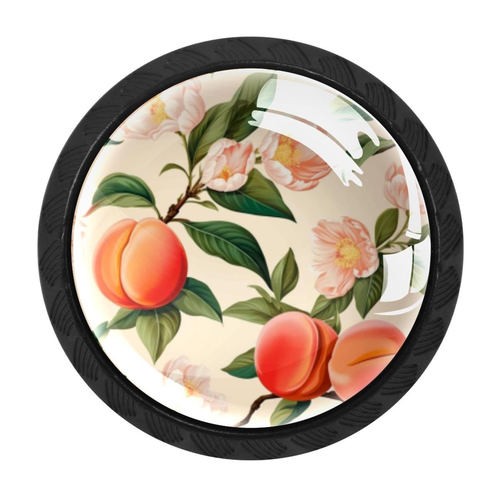 Chenzzzz Multicolored 01 4 Pack Peach Kitchen Cabinet Knobs Drawer Knobs Dresser Knobs Matte Black Zinc Knobs Drawer Pulls Door Knobs Dresser Drawer Handles Knobs For Dresser Drawers