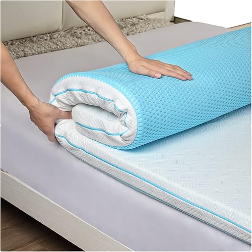 Cubrecolchón de espuma viscoelástica de 3 pulgadas con funda extraíble Queen