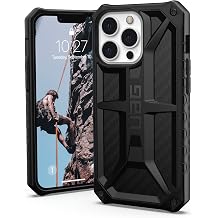 URBAN ARMOR GEAR UAG Designed for Coconut Case [6.1-inch screen] Rugged Lightweight Slim Shockproof Premium Monarch Protective Cover, Carbon Fiber