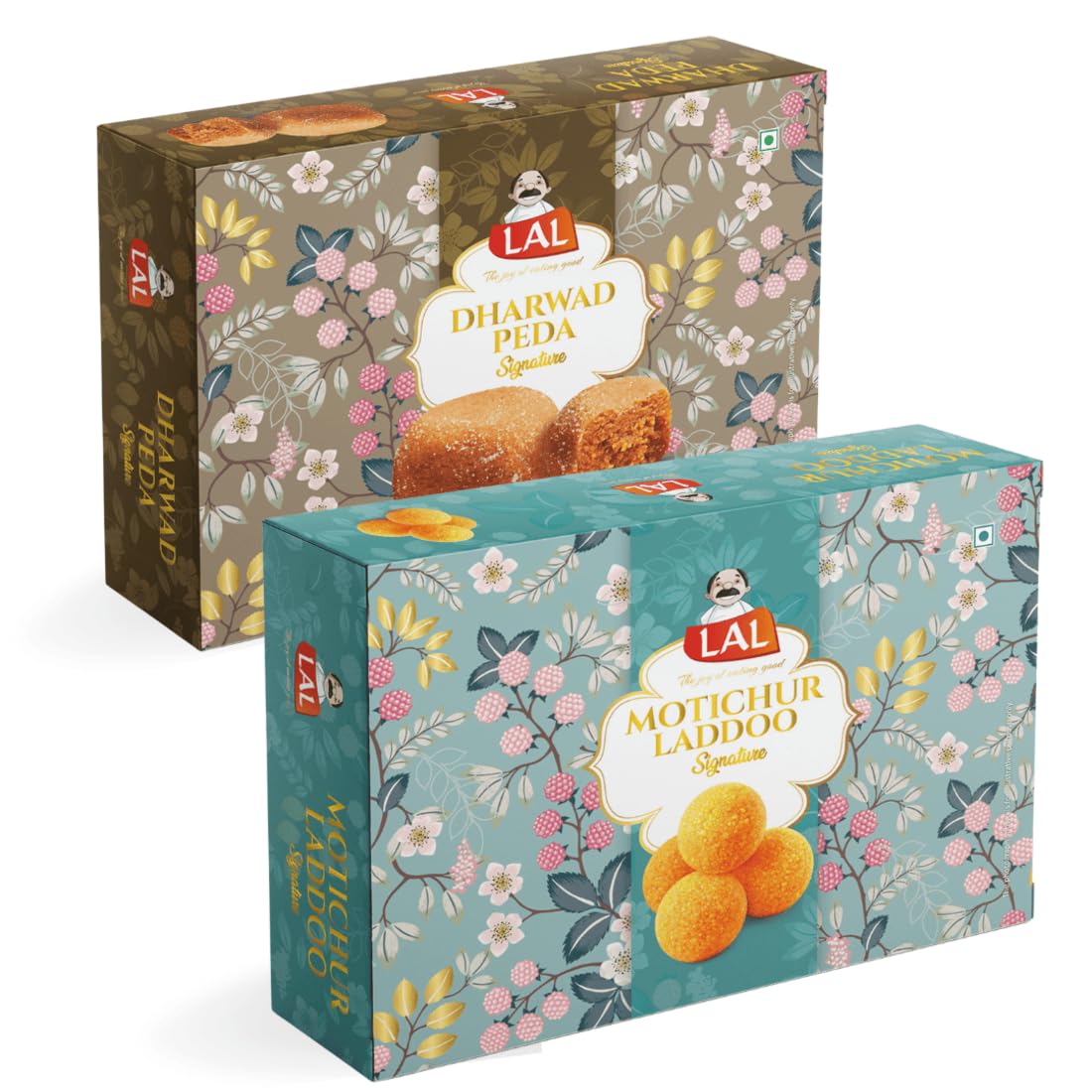 Lal Sweets Combo Pack Of Dharwad Peda 400g & Motichur Laddoo 400g | Indian Sweets Mithai
