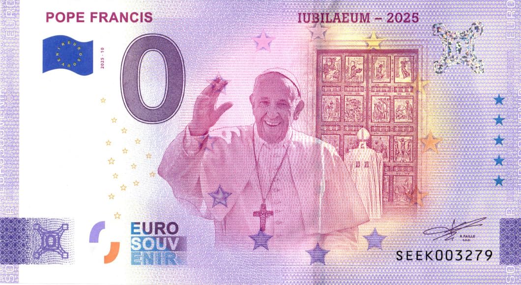 da 0 Euro Italia · Papa Francesco · Pope Francis · Souvenir Zero €