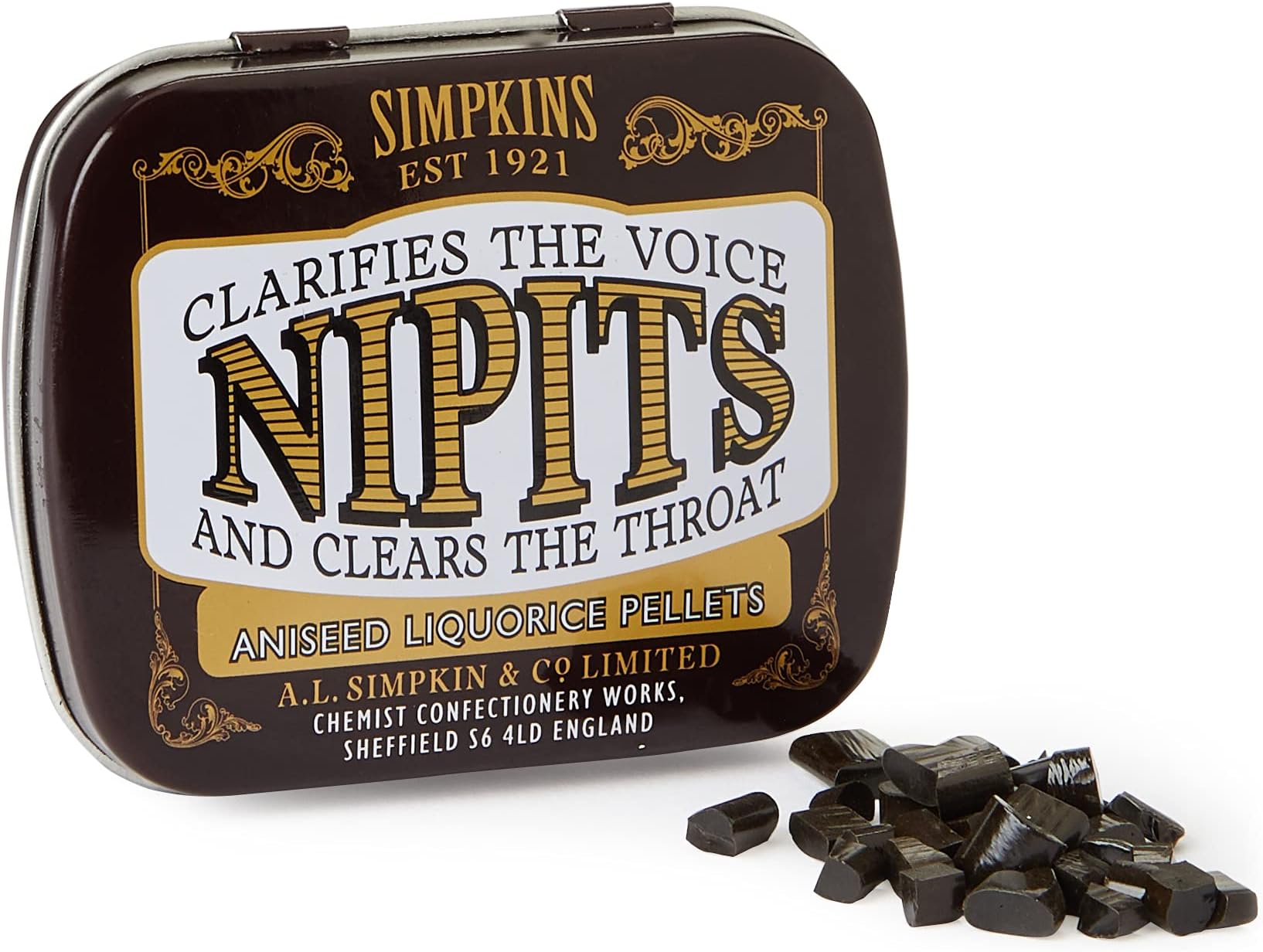 Nipits Liquorice Pellets - Aniseed - 11g