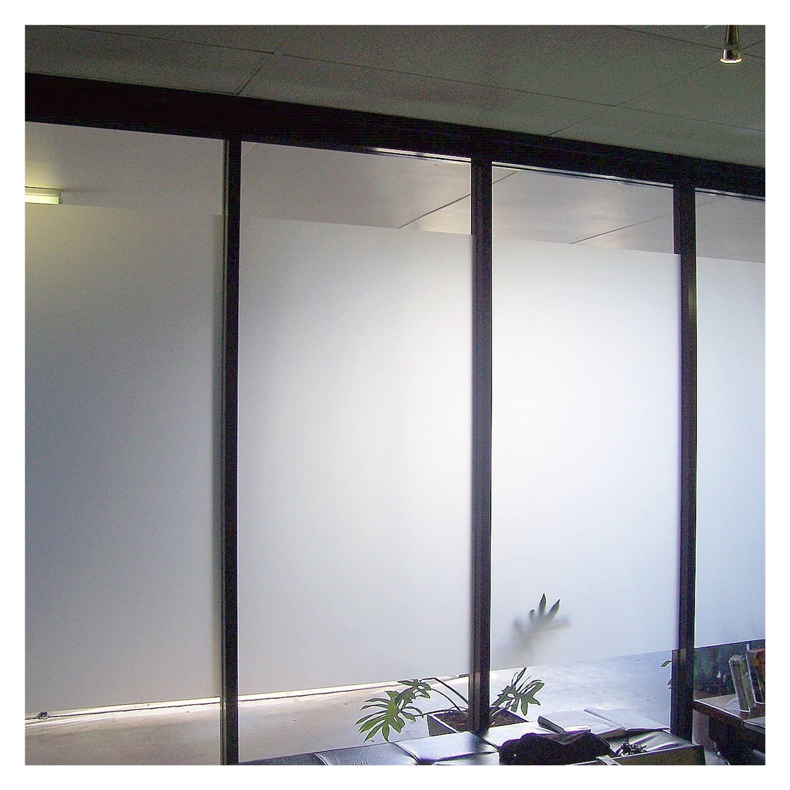 Fensterfolie, mattiert, dekorative Fensterfolie, blickdicht, selbstklebend, Glas, Vinylfolie, Zuhause, A, 90 x 300 cm