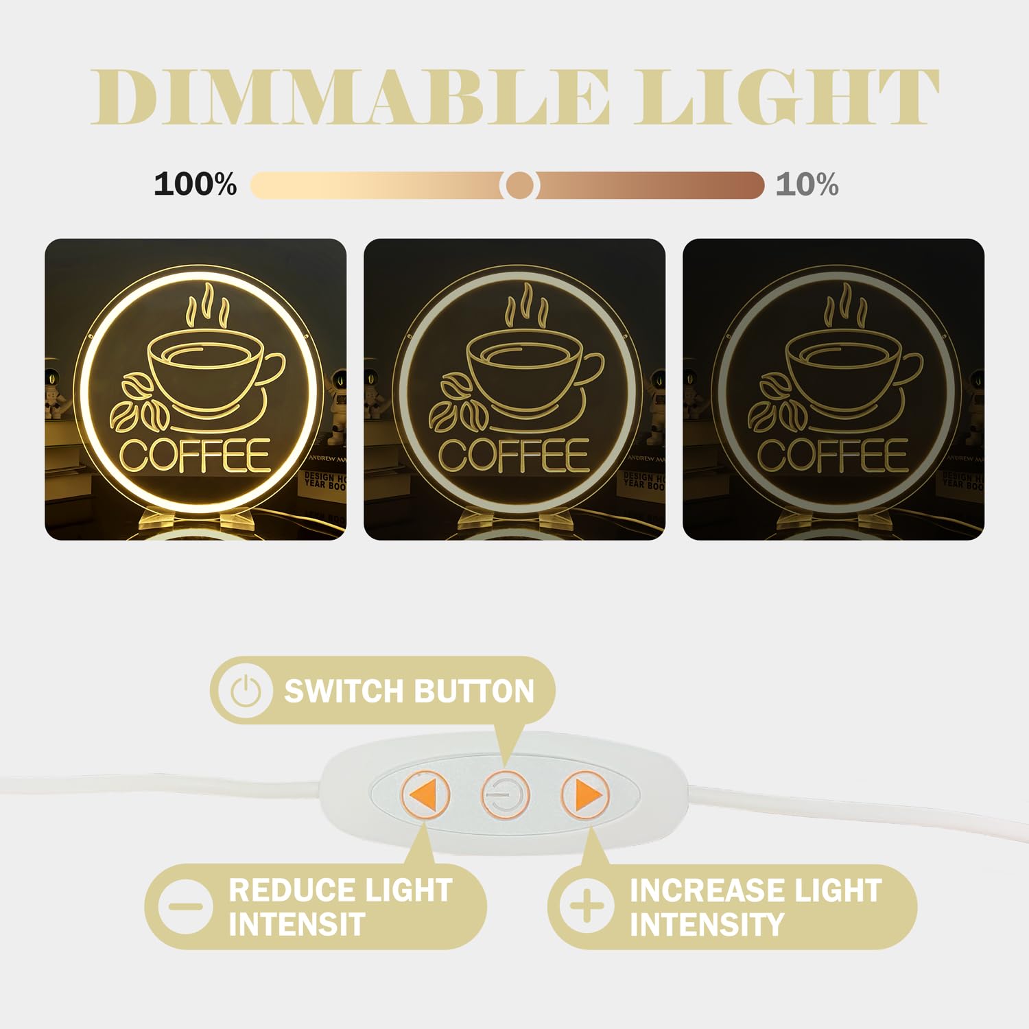 Amazon.co.jp: JanHune コーヒーネオンサイン LEDネオンコーヒーバー