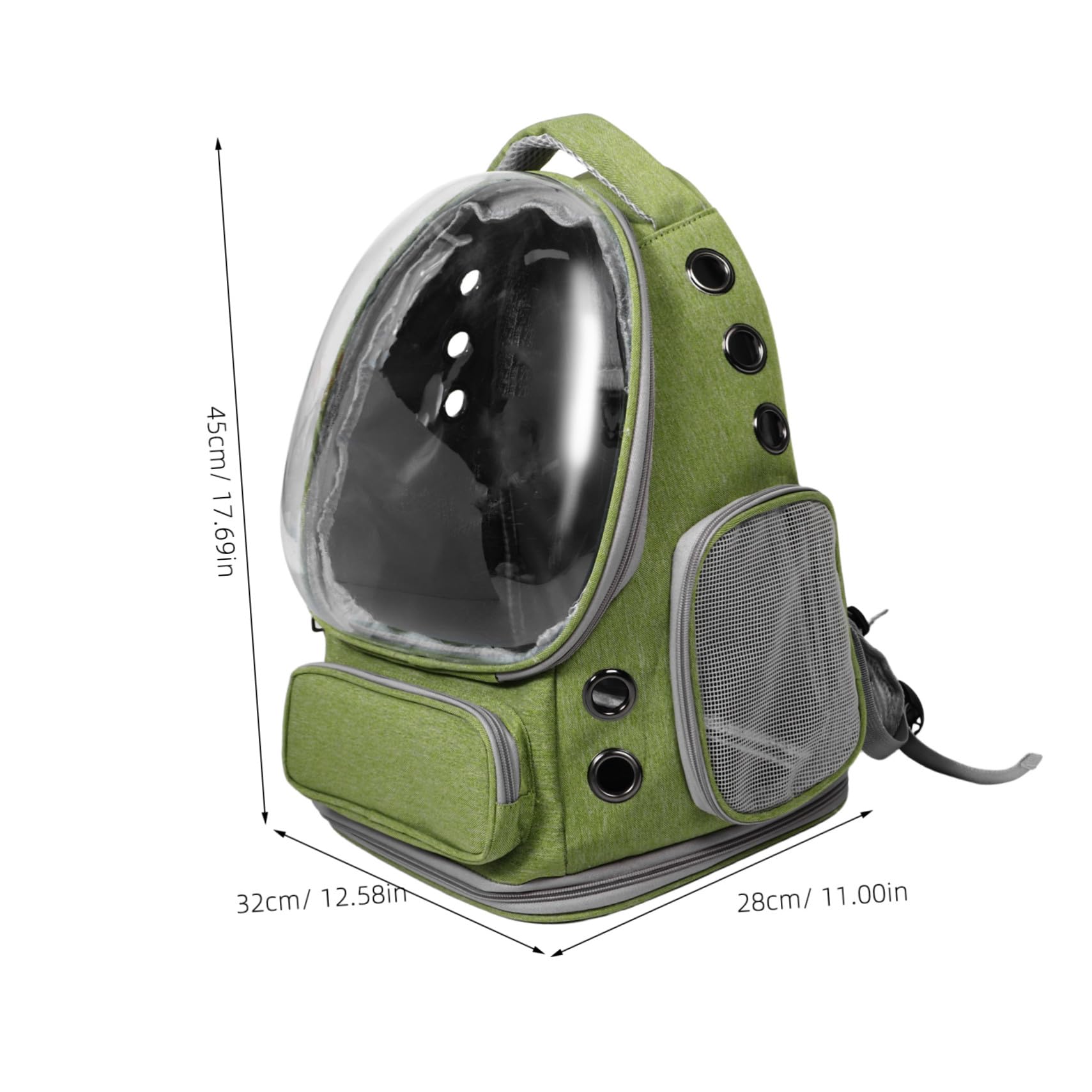 TOYANDONA Mochila Cápsula Espacial Transparente para Mascotas Bolsa de Transporte Plegable para Gatos y Perros Pequeños para Paseos y Viajes al Aire