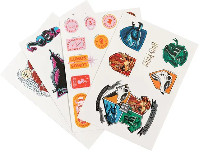 Stickers Harry Potter Réutilisables - Pack Autocollants Officiels pour Équipements Électroniques