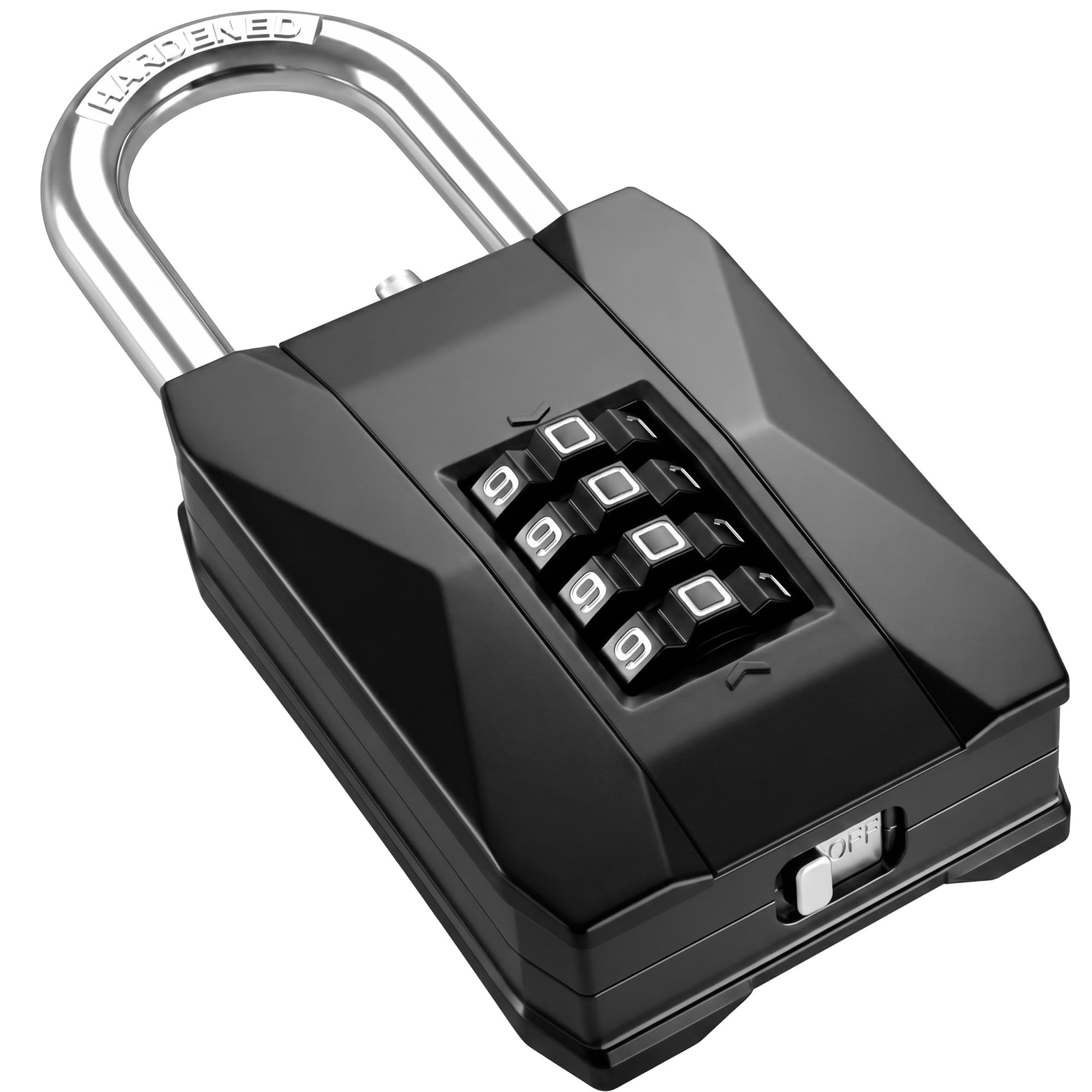 LUGGEX Heavy Duty Combination Padlock Outdoor, Outdoor Padlock Weatherproof