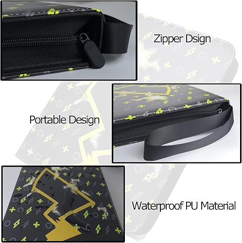 Miniatura 5 de Henniu Carpeta de tarjetas comerciales se adapta a 9 bolsillos y 900 tarjetas con 50 fundas extraíbles álbumes de coleccionistas de tarjetas regalos