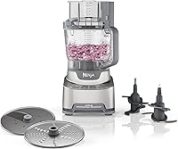 Ninja Professional XL Food Processor NF701: 1200-Peak Watt Power, 12-Cup Capacity, Auto-iQ Chop Slice Shred Puree Dough Blade Tech Black
