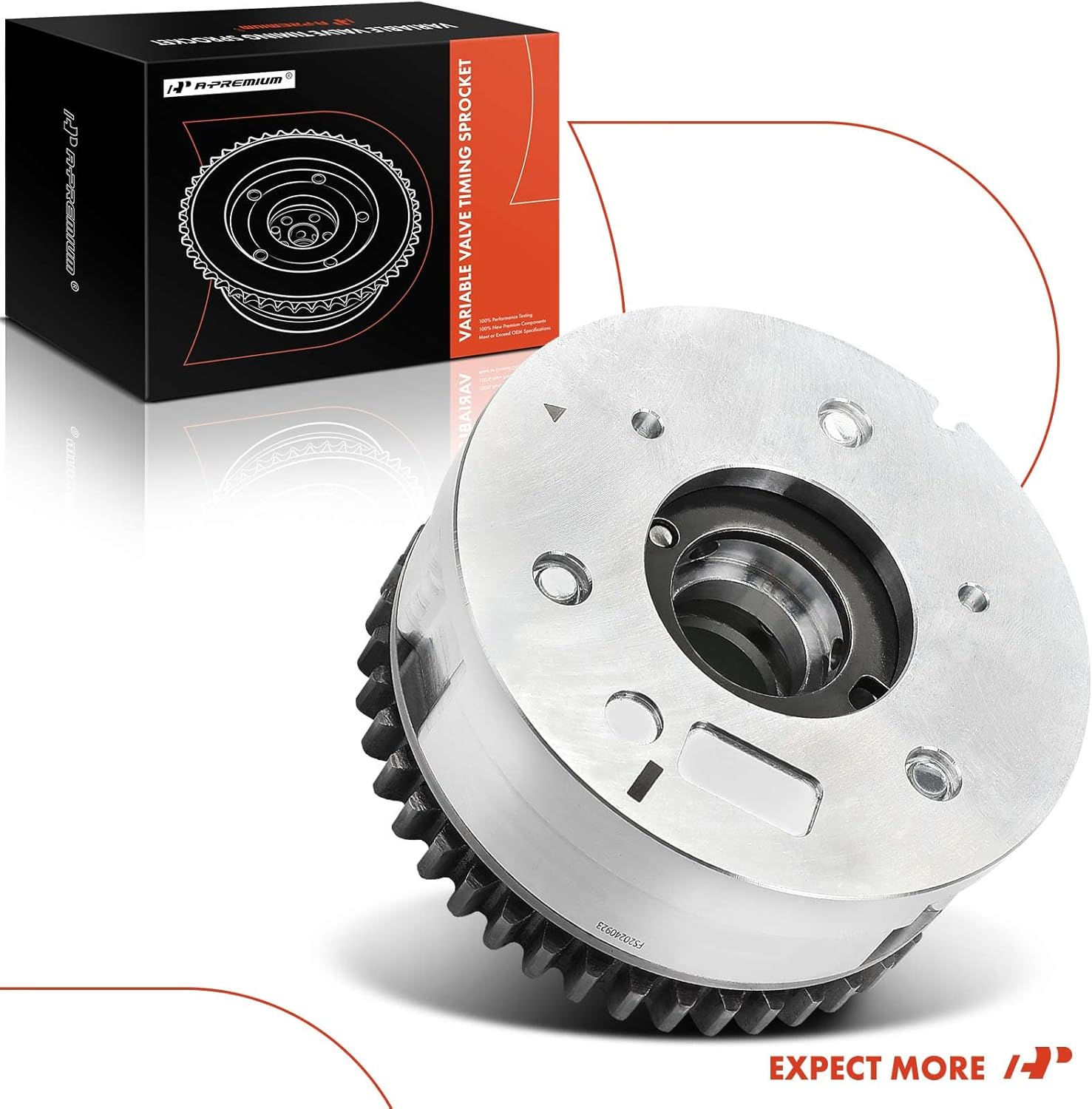 A-Premium Intake Engine Variable Valve Timing (VVT) Sprocket Gear Camshaft Adjuster Phaser Compatible with Hyundai Elantra 2017-2020 & Kia Seltos 2020, 1.4L