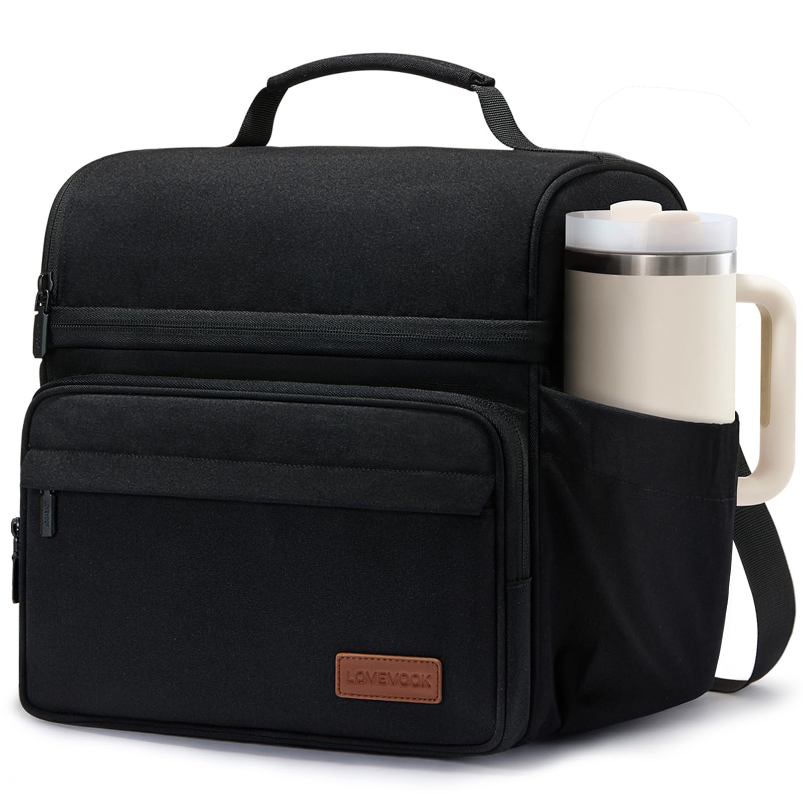 LOVEVOOK Lunch Bag for Men Women, Large Insulated Lunch Box Cooler Lunbox | 15L 24 Cans L…