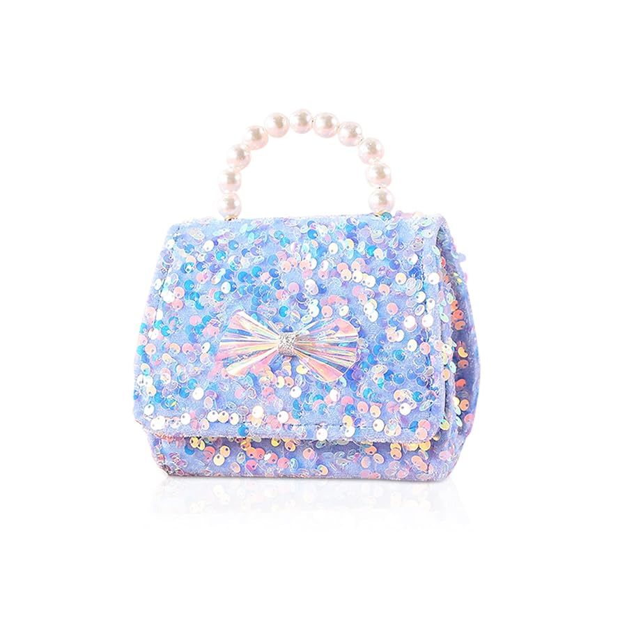 Balakaka Borsa a Tracolla Bambina, Borsetta Principessa per Bambini,  Piccola Borsa Glitter con Fiocco, Messenger per Bambine e Ragazze :  Amazon.it: Moda