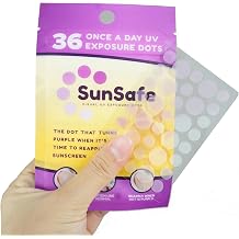 Pro White Sun Safe UV Dots - Water-Resistant Sunblock Stickers Protect Skin with SPF 30 Coverage- Track Sun Exposure with Easy-to-Use Sunscreen Dot- Ideal for Kids, Beach Days & Outdoor Fun