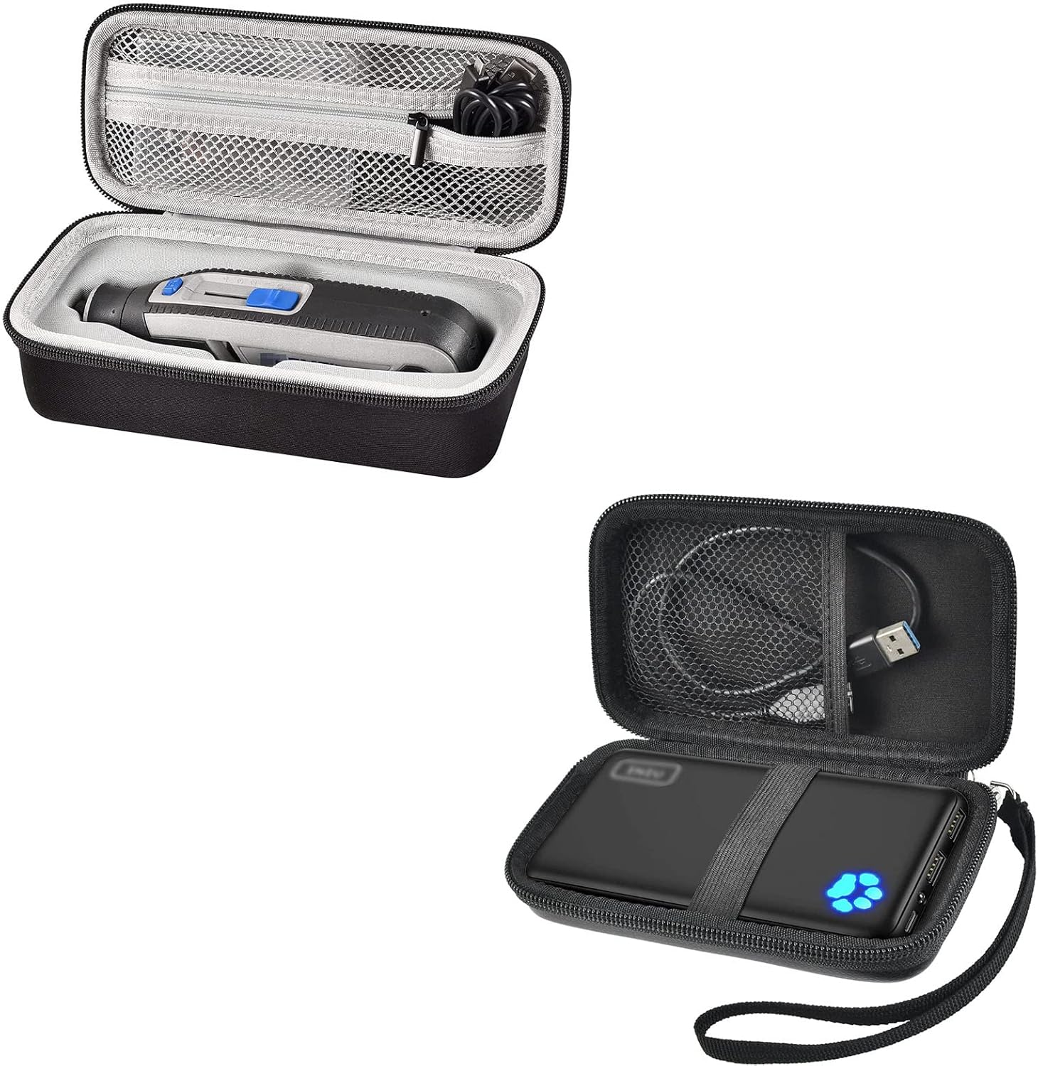 Case Compatible with Dremel Lite 7760 N/10 4V Li-Ion Cordless Rotary Tool Multi-Purpose Rotary Tool Kit + Case Compatible with INIU Portable Charger