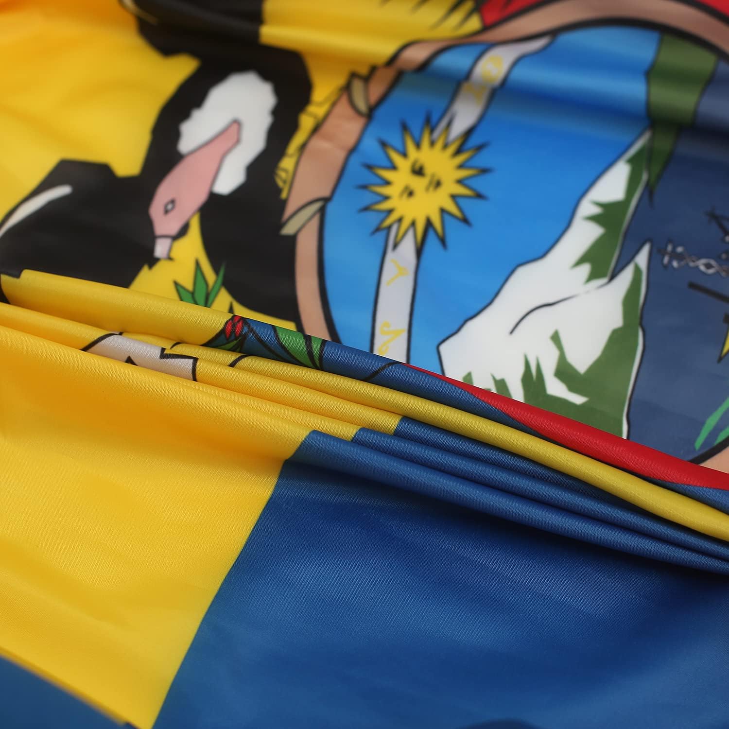 Ecuador Ecuadorian Pleated Fan Flag Bunting 3 x 6 Ft Ecuador Pleated 2 Pcs Fan Flag Banner Indoor/Outdoor/Front Porch Decorations, Half Flag Patriotic Holiday decorations, Celebrations.