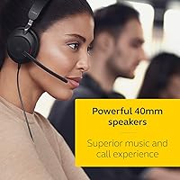 Vista 4 de Jabra Evolve2 40 SE - Auriculares con cable mono con cancelación de ruido - Cuenta con tecnología de llamada de 3 micrófonos y cable USB-A