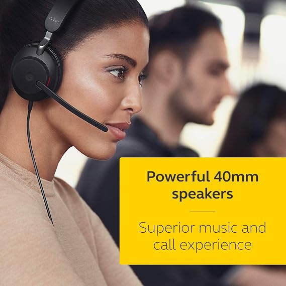 Jabra Evolve2 40 SE USB-C, UC Mono (Include Extended Cord) Wired Headset
