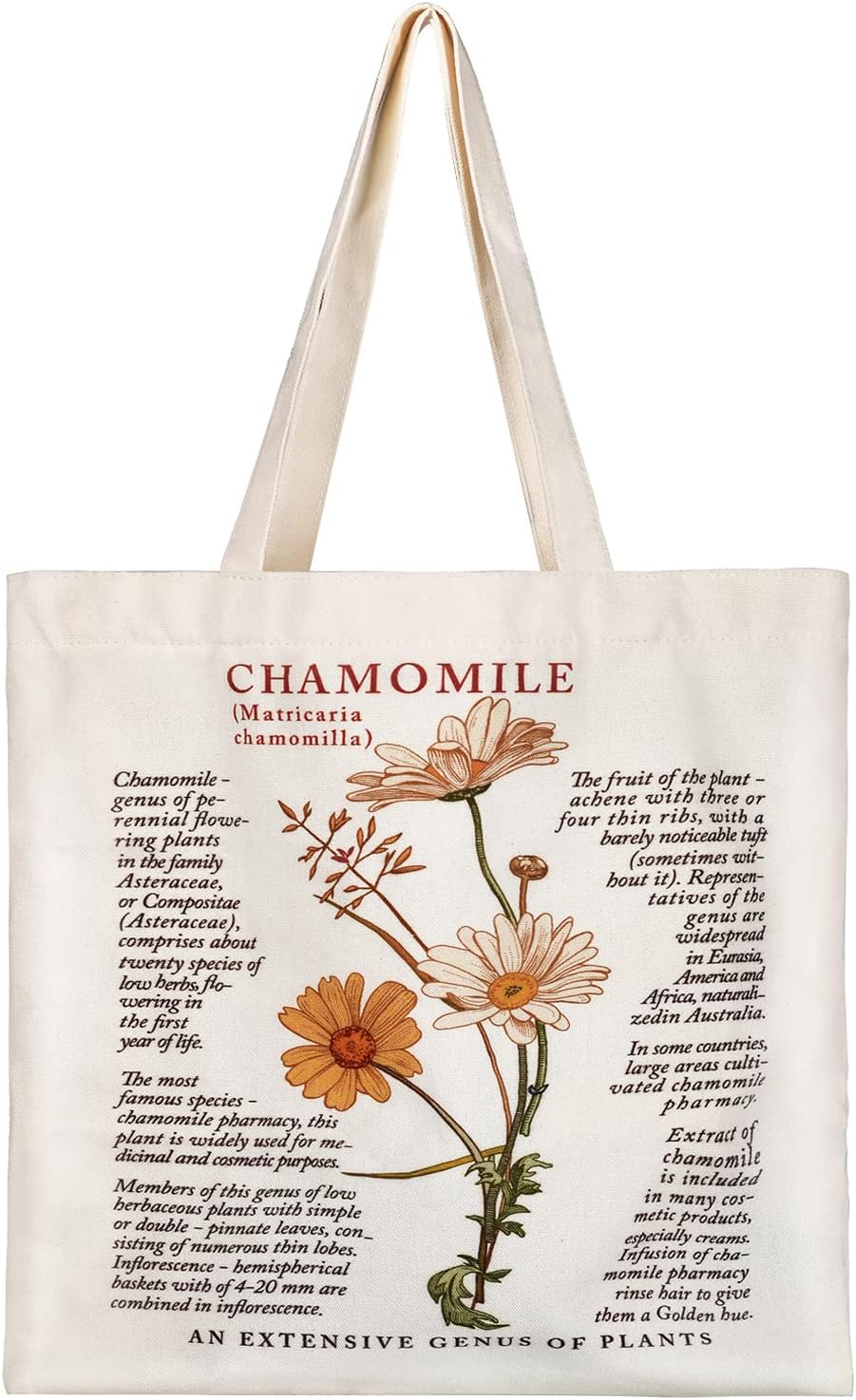 Canvas Tote Bag with Zipper and Inner Pocket for Women, Reusable Shoulder Shopping Bag for School Beach, Gift for Women