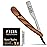 Facn Straight Razors for Men - Professional Barber Straight Edge Razor Kit with 100 Blades, Wooden Stainless Steel Barbero Shaver for a Smooth & Precise Shave, Premium Barber Razor for Men\'s Shaving