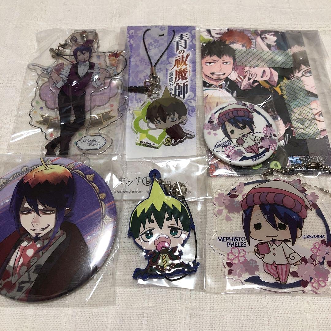 青の祓魔師 青エク メフィスト アマイモン 悪魔兄弟 缶バッジ ストラップ アイドル 芸能人グッズ 通販 Amazon