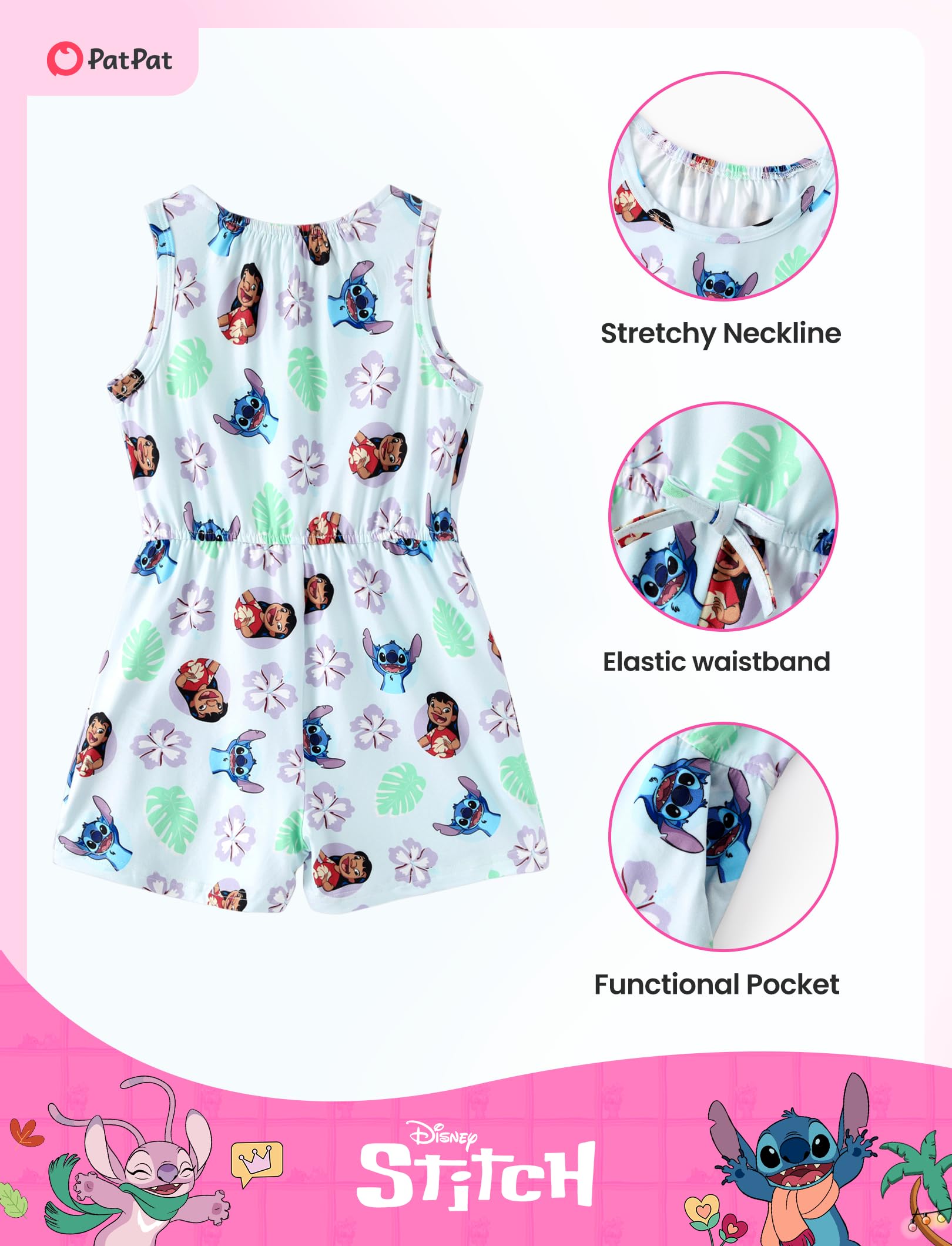 Disney Princess Frozen Elsa Ärmelloser Strampler für Mädchen und Jungen