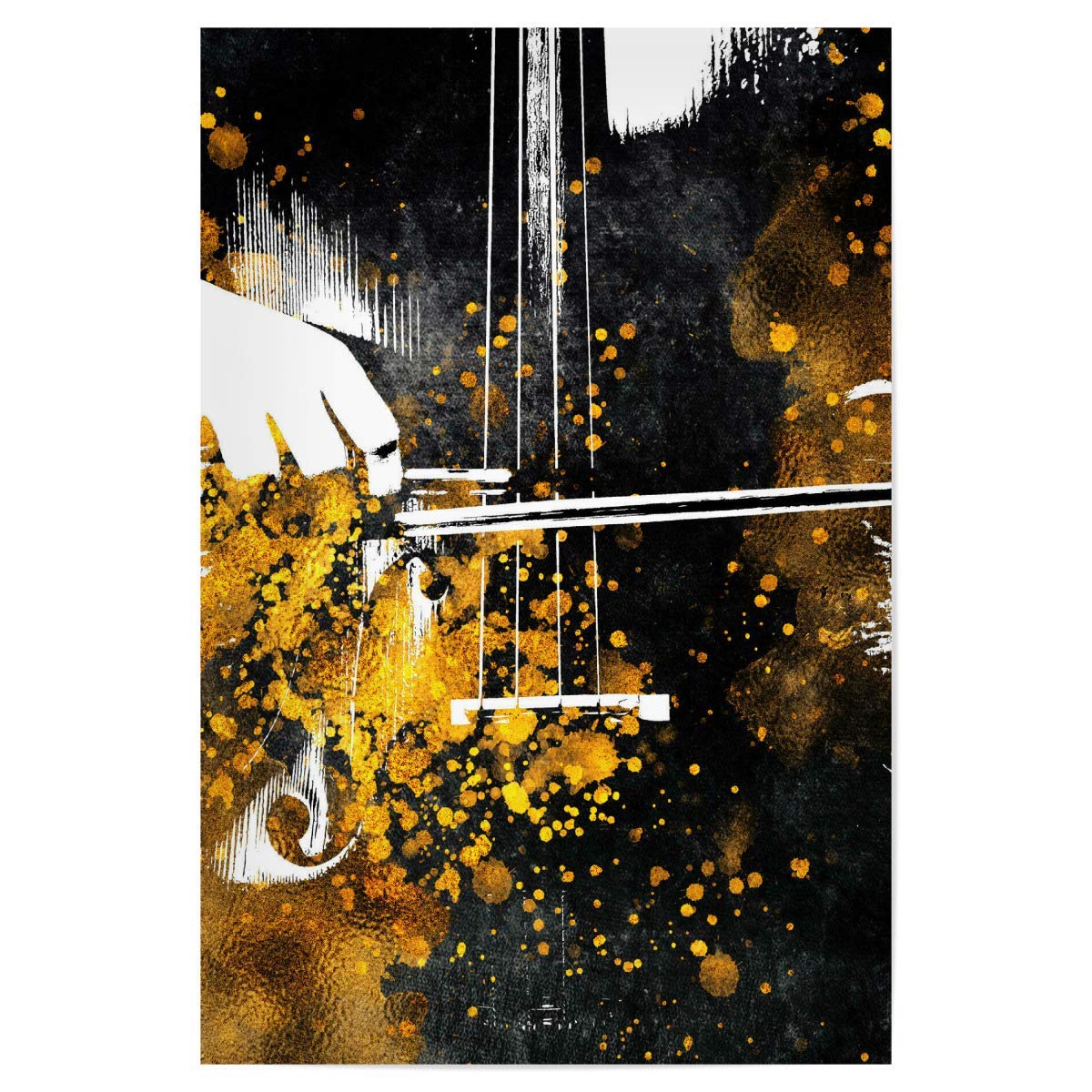 Aluminum Metal Sign tin Signs 16x12Inch,Music Violin Art,Bar Tin Plaque Retro Decor Aluminum Wall for Garage Man Cave Cafe Bar Pub Club Caffee Patio Home Decoration