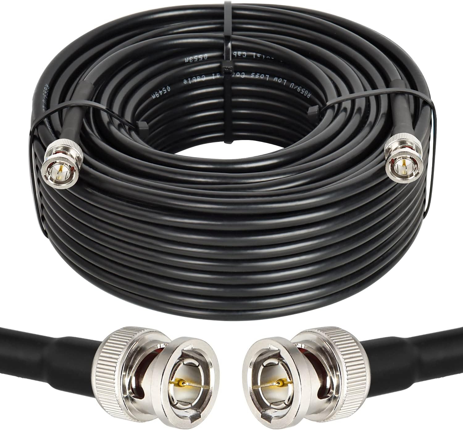 XRDS -RF 100FT SDI Cable, BNC Male Digital Video Cable 75 Ohm RG59 BNC Cables Supports HD-SDI/3G/6G-SDI/4K/8K