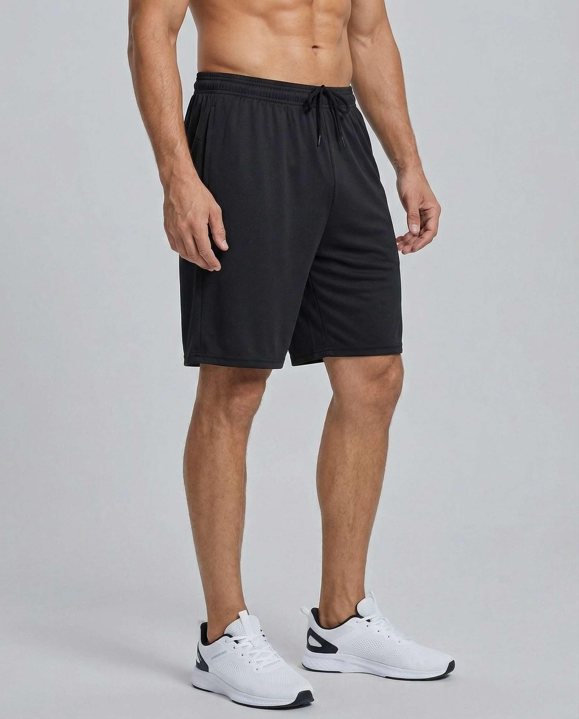 Real Essentials Short de Sport - Shorts de Tennis - Short athlétique - Homme