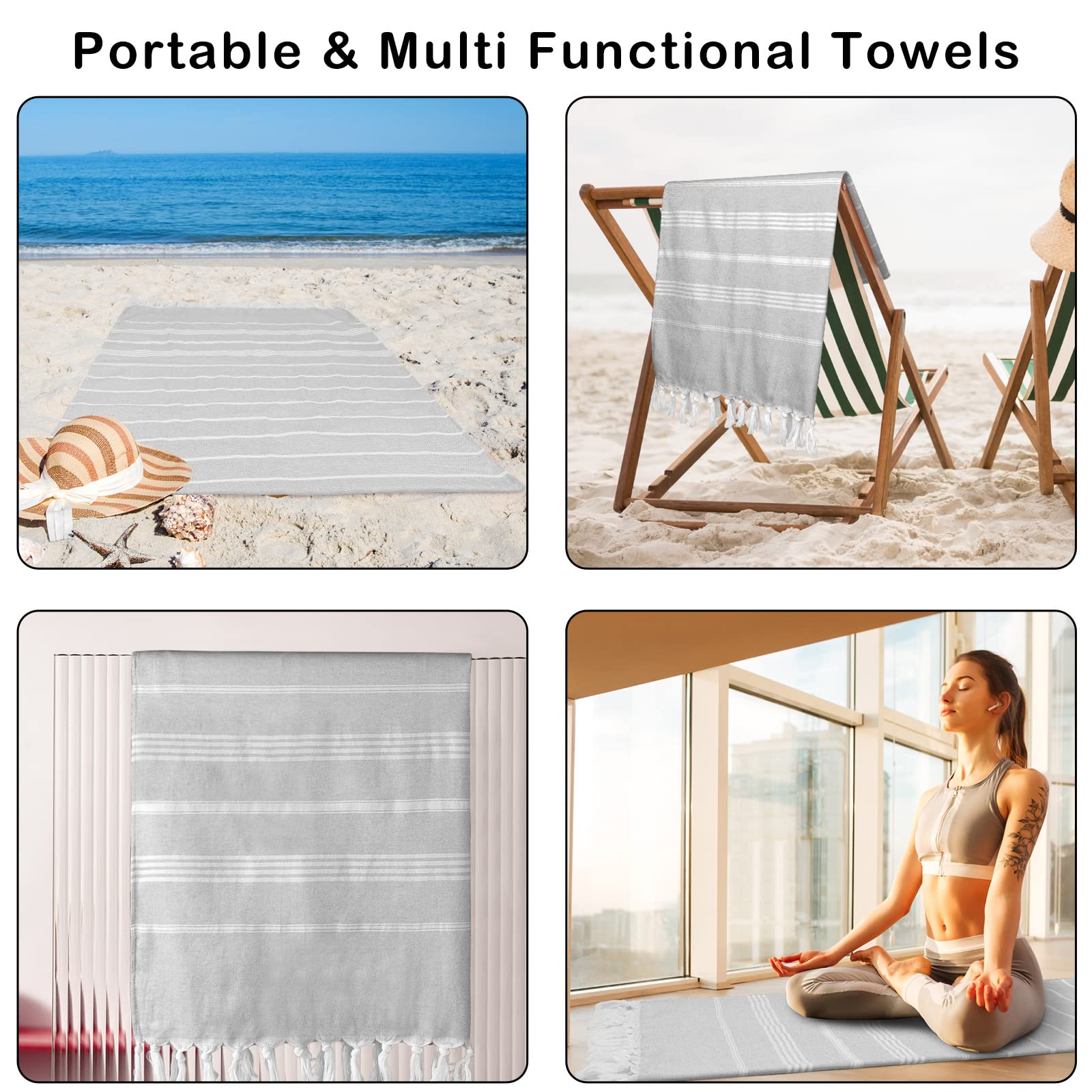 Sarsuir Serviette de Plage Grande 90x180c Drap de Plage Sèche Rapide Drap de Bain pour