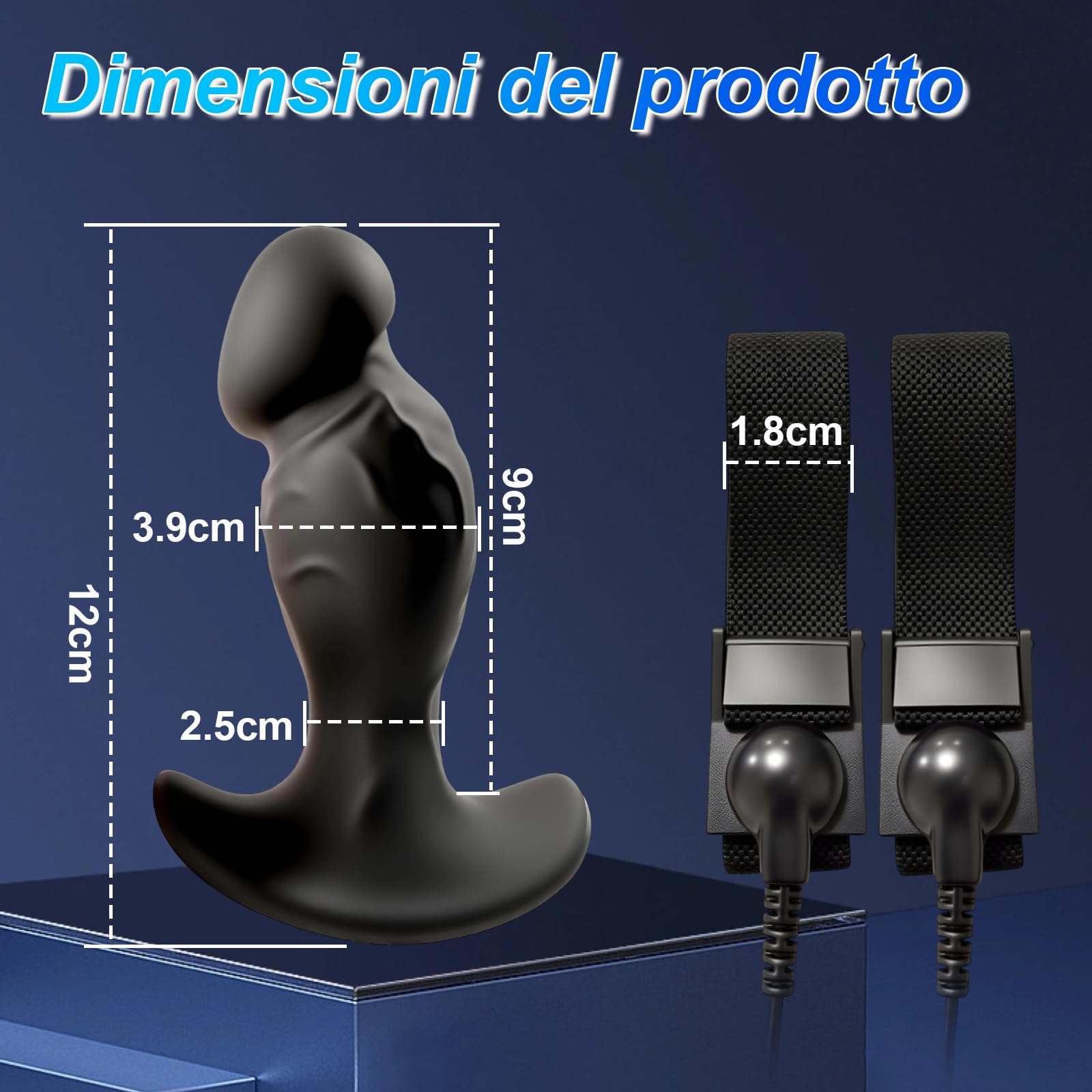 Elettrostimolazione Plug Anale Stimolazione Elettrica Anello per Pene Dilatatore Anale Dildo Anali Stimolatore Prostata Masturbatori G-Spot Donna Butt Plug Silicone Uomini Sexytoysys Coppia Sex Toy
