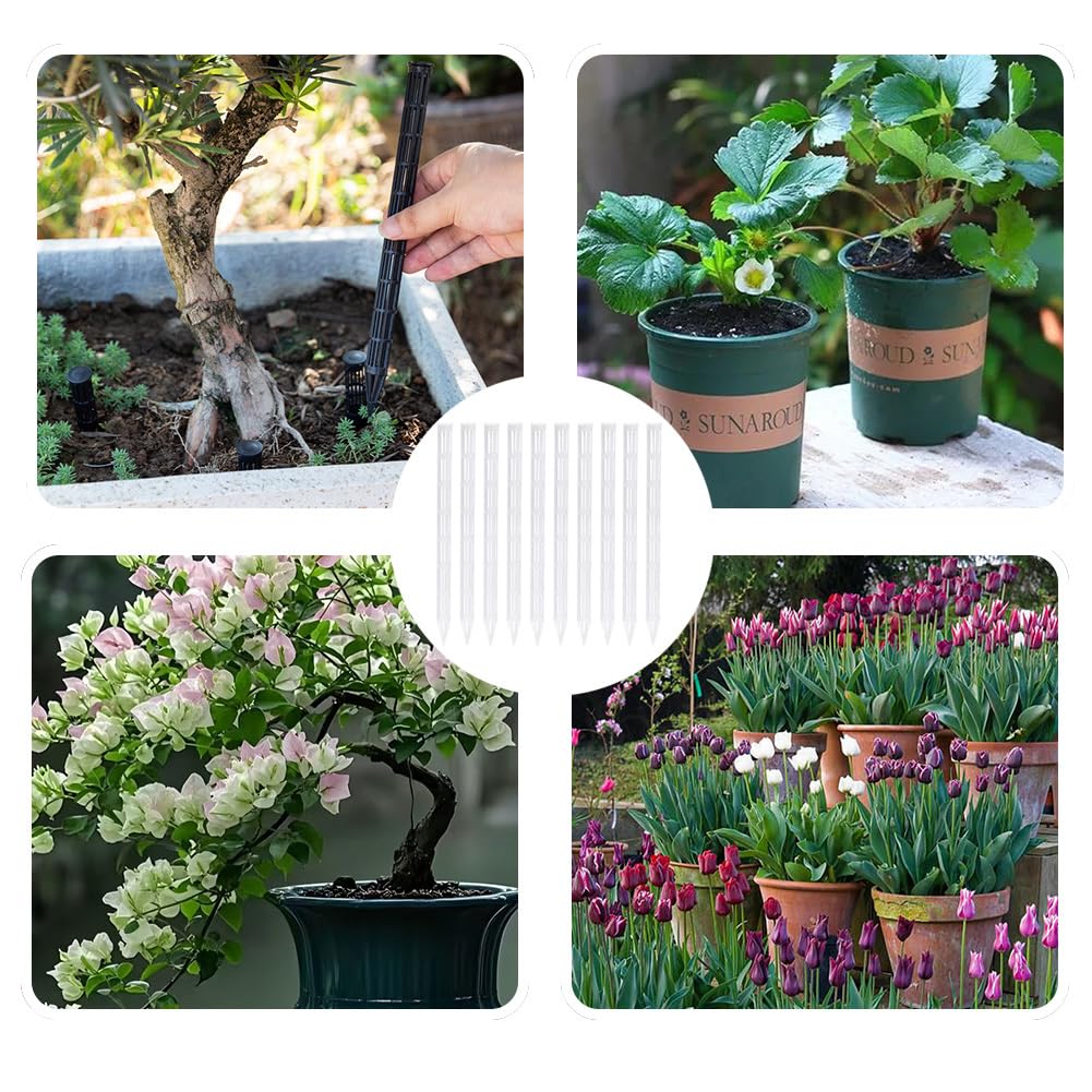 Varillas de ventilación para plantas, 40 piezas, aireador de tierra, tubo de raíz de plantas, tubos de ventilación para plantas, varilla de ventilación de suelo, ventilador de suelo para