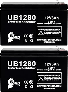 2-Pack 12V 8Ah UPS for CyberPower 1500VA Replacement Battery - Compatible with Cyber Power CP1500PFCLCD Battery UPS, CP1500AVRLCD, CP1500AVRLCD3, CP1500 Surge Protector, 12 Volt 8 Amp Rechargeable SLA