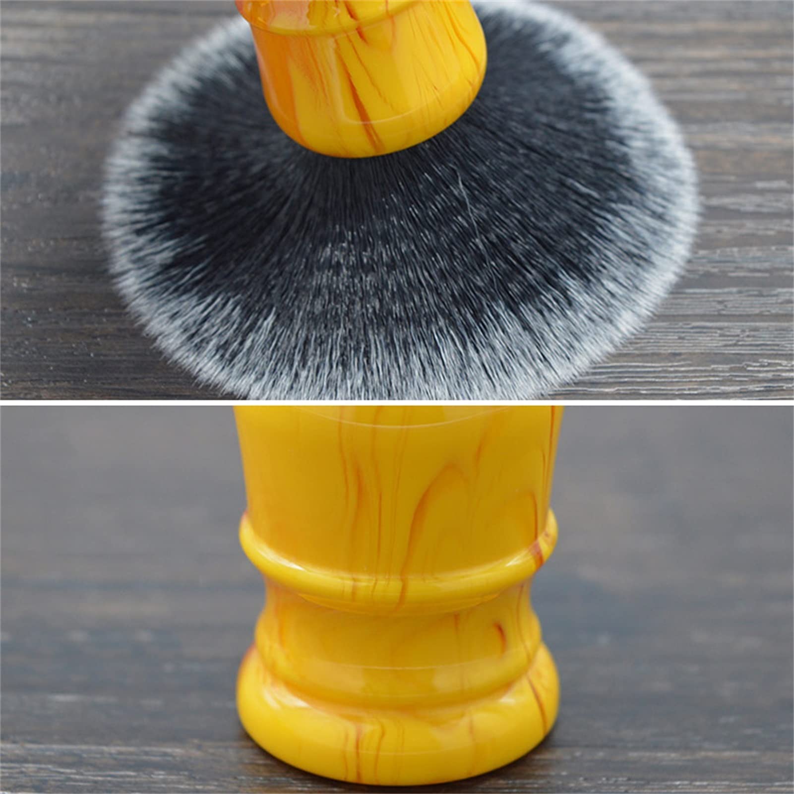 AnSafe Brocha de Afeitar Hecho a Mano Barba Espuma Cepillo Hombre Portátil Durable Brocha de Afeitar húmeda