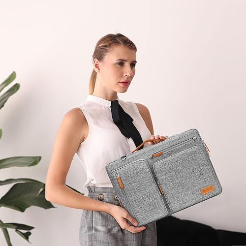 Miniatura 6 de MOSISO Bolsa de hombro protectora 360 para laptop, bolsa de computadora de 17-17.3 pulgadas compatible con MacBook, HP, Dell, Lenovo, Asus, bolsa de