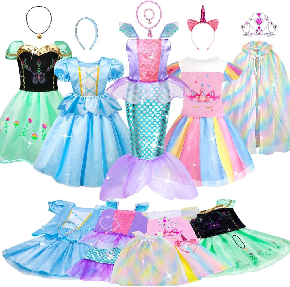 Meland Mermaid Princess Costume for Girls