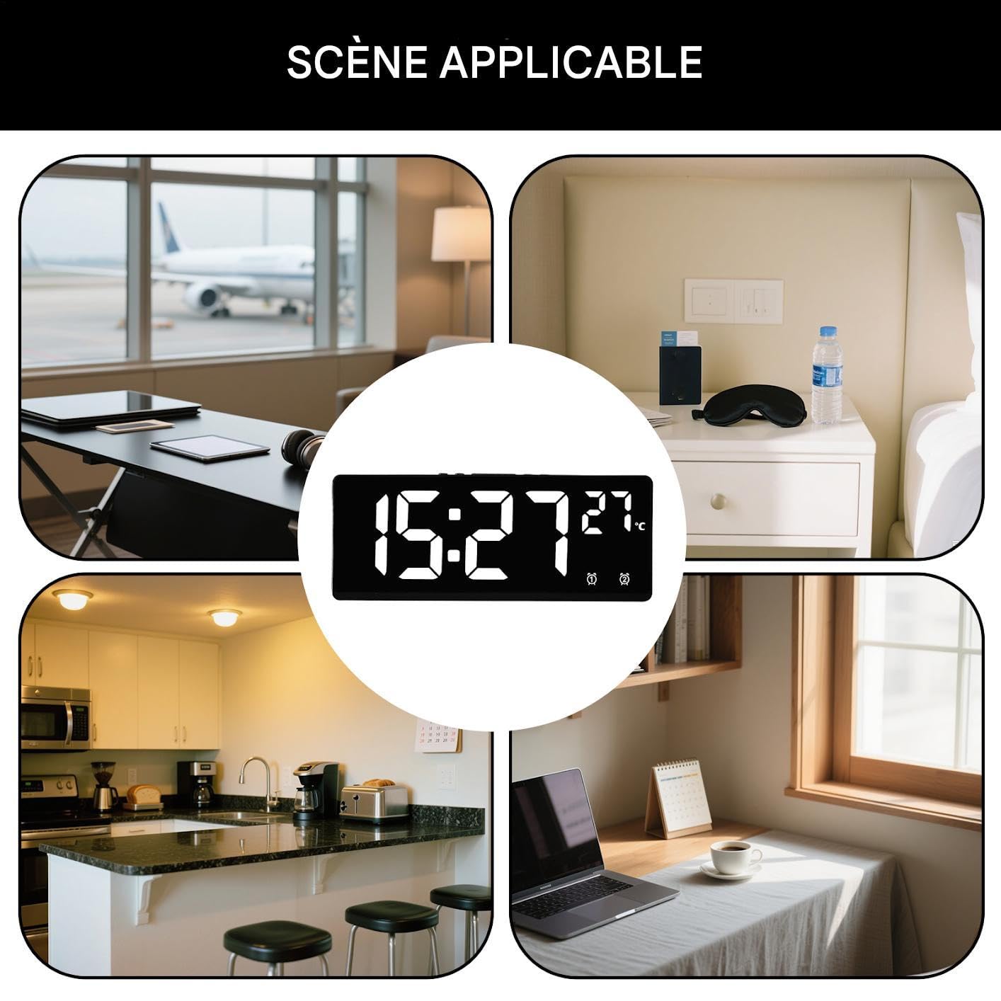 Sveglie Per Camera Da Orologio Gadget Cool Display Temperatura Sonno