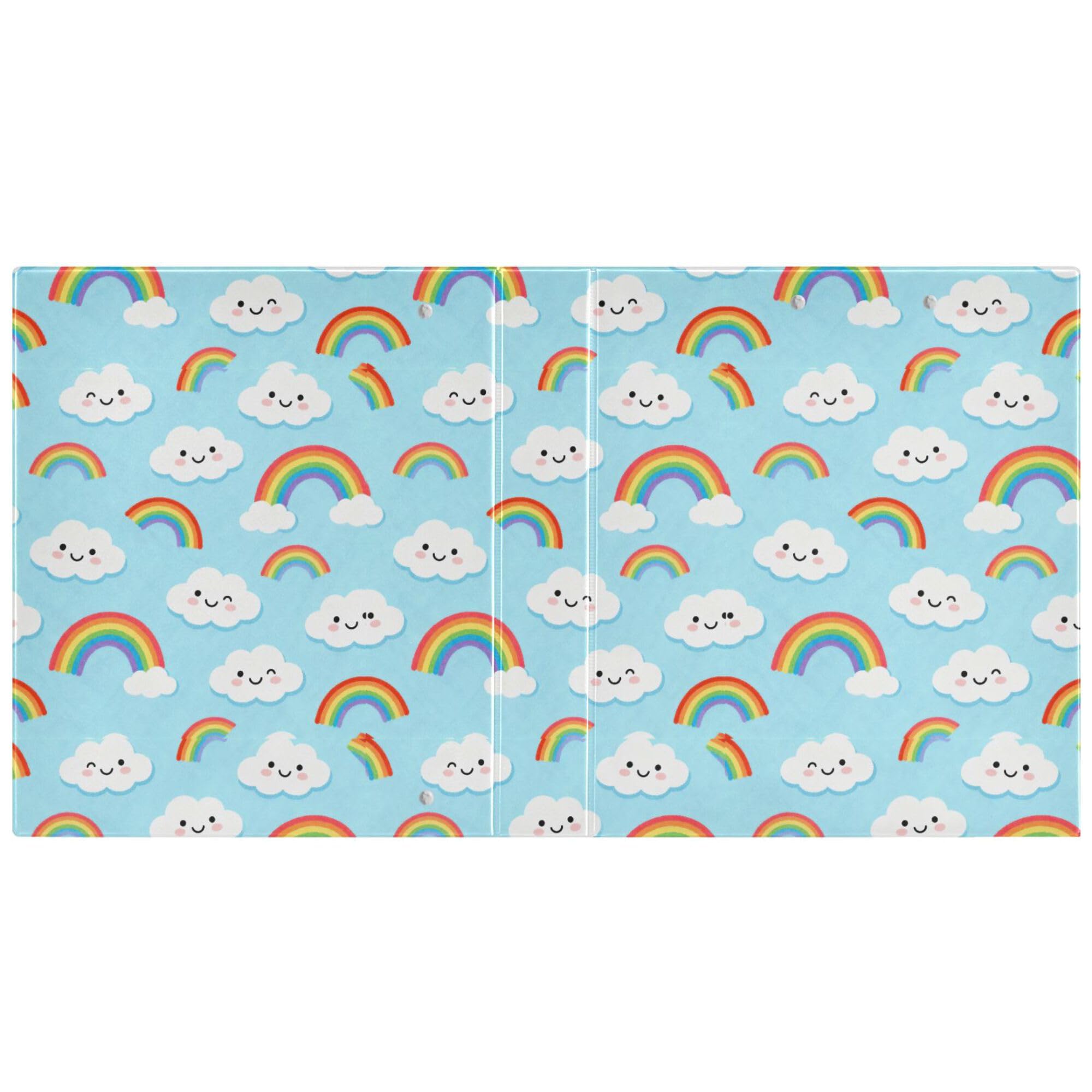 Raccoglitore ad anelli rotondo da 2,5 cm e mezzo con copertina tascabile, confezione da 1/2 raccoglitori universitari per studenti 200 fogli