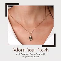 Vista 45 de Collar de estrella de David para mujeres y hombres, collar de estrella judía relleno de oro de 14 quilates, collar de Israel Aurora Borealis